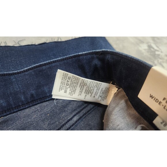 NWT Madewell Size 28 Kingston Wash Flared Wide Leg Jeans - Picture 8 of 12